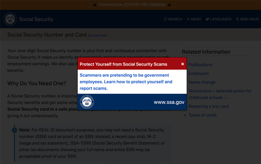 social security administration phone call